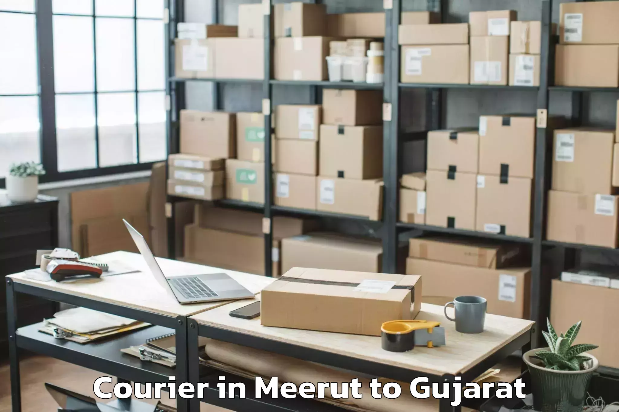 Efficient Meerut to Okha Courier